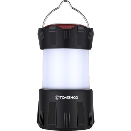 TOMSHOO LED-campinglantaarn Type C oplaadbare campinglamp Waterbestendig draagbaar tentlicht zwart