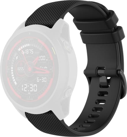 Siliconen bandje - geschikt voor Garmin Forerunner 745 - zwart