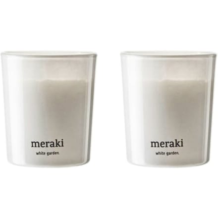 Meraki Geurkaarsen set White Garden klein