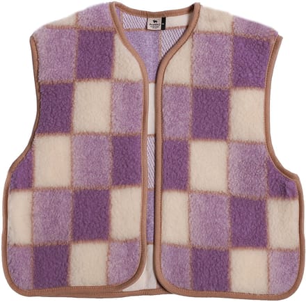 Alwero gilet Camino geblokt lila