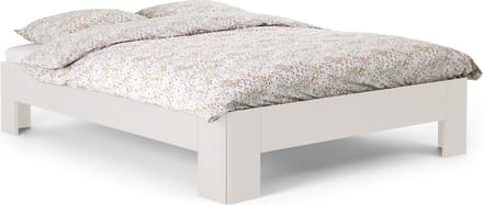 B Bright Fresh 400 Bed 120 x 200 cm - Bedframe Wit - Bedombouw - Instaphoogte: 40cm - Tweepersoonsbedden