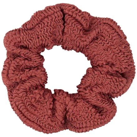 Hunza G Original Crinkle™ Scrunchie In Metallic Rosewood