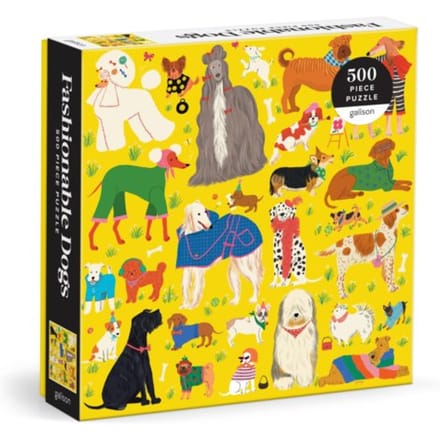 Fashionable Dogs 500 Piece Puzzle - Galison
