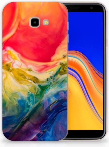 Hoesje maken Samsung Galaxy J4 Plus (2018) Watercolor Dark