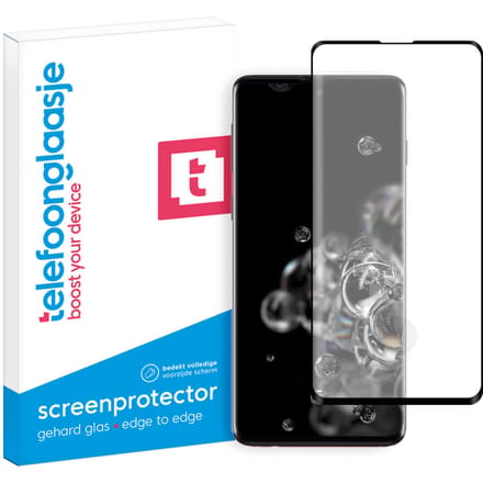 Samsung Galaxy S20 Ultra screenprotector gehard glas Case Friendly