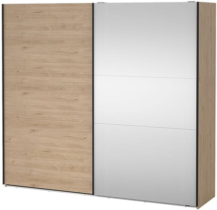Como schuifdeurkast 2 deuren 245x220cm eikdecor.