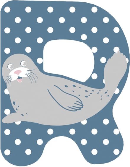 Small Foot - Houten Dieren Kinderletter - R