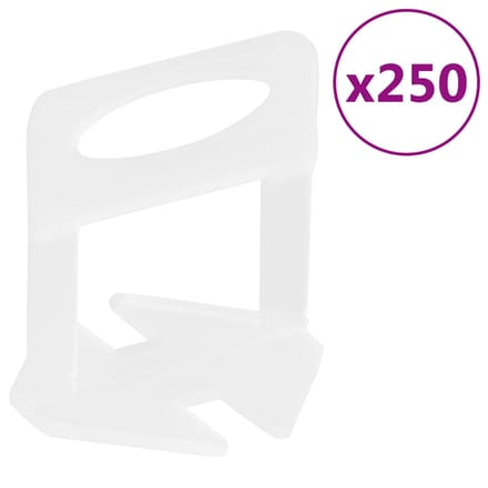 vidaXL - Nivelleerklemmen - voor - tegels - 250 - st - 2 - mm