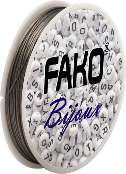 Fako Bijoux® - Staaldraad Op Rol - Nylon Gecoat - Sieraden Maken - 0.7mm - 18 Meter