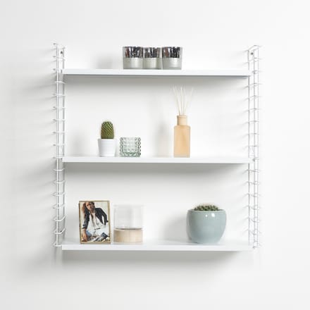 Tomado - Wandrek - Wit - Boekenrek - 70x21x68cm - Uitbreidbaar