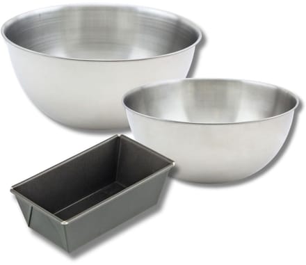 Bakset met mini cakevorm 20 cm, 2 mengkommen en 1 spatel Zenker