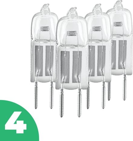 Emos 12V Halogeenlamp G4 - 10W - Warm Wit Licht - Dimbaar - 4 stuks
