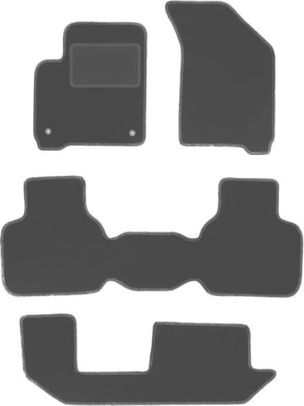 Grafiet automatten voor: Fiat Freemont 7-zits (2011-2016)
