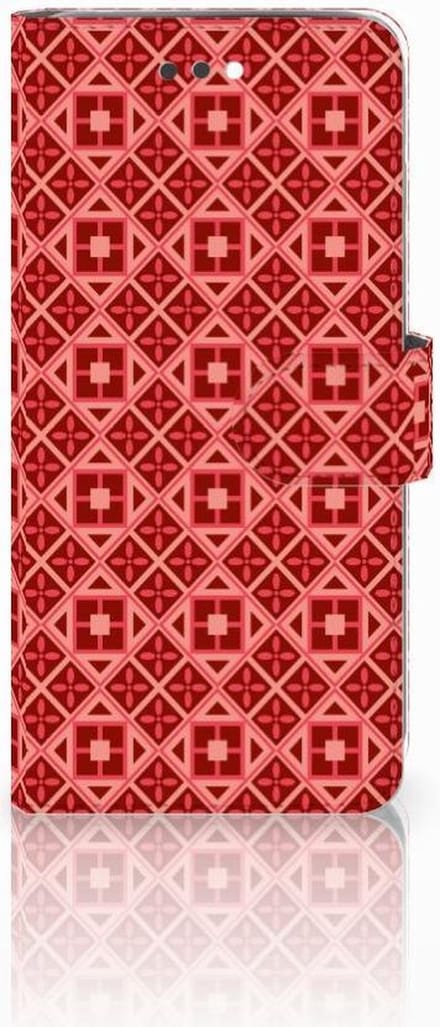 Apple iPhone 7 Plus | 8 Plus Telefoon Hoesje Batik Rood