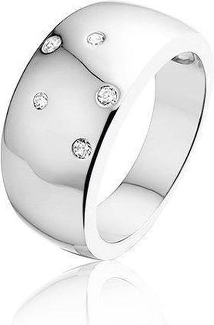 Montebello Ring Pim - 925 Zilver Gerhodineerd - 9mm -  Maat 60-19mm