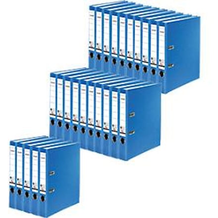 FALKEN Recycolor vijl, DIN A4, rugdikte 50 mm, 25 stuks, blauw