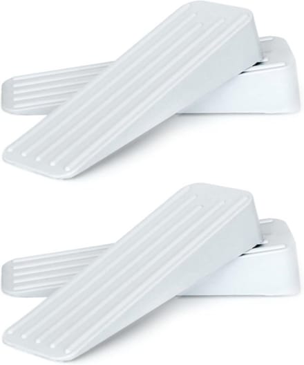 Rubberen Deurstopper Met Antislip - Geschikt Voor Binnen En Buiten - 4 Stuks