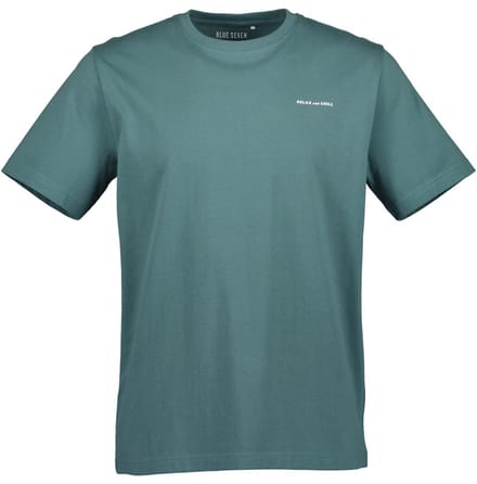 Blue Seven - Shirt 302867 groen + print achterzijde KM - maat L