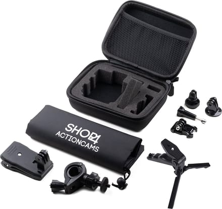 Shop4 - Actioncam Accessoires Set Klein met Opbergtas / Actioncam Accessoires Kit