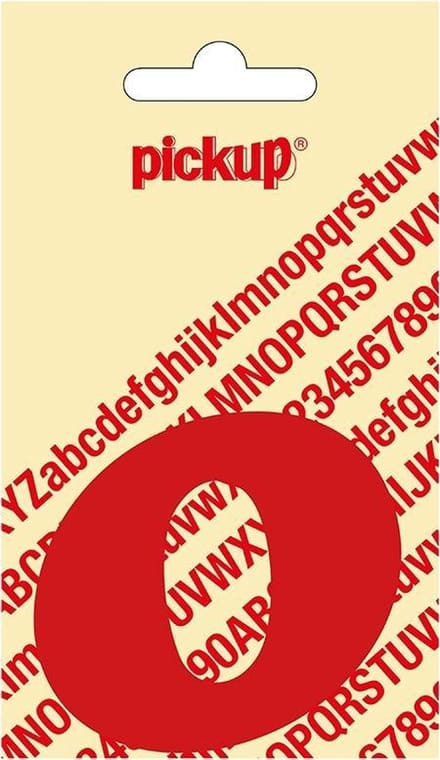 Pickup plakletter CooperBlack 60 mm - rood O