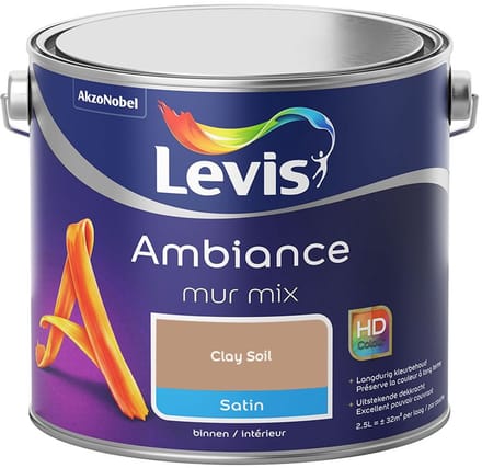 Levis - Ambiance Mur Satin Mix - Clay Soil - Mengverf - 2,5 L