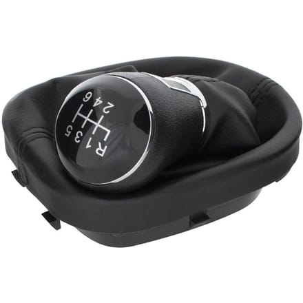 MODECAR - Versnellingspookknop - VW Touran II - Zwart - Chroom