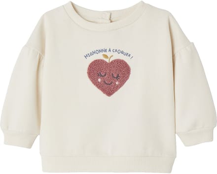 Vertbaudet Babysweater met hartjes in bouclй