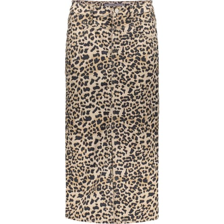 Geisha Jeans Skirt Sand/combi Leopard Print Größe: L | Midiröcke Outlet | Damen | Braun