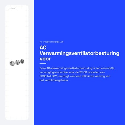 Dailygoods - AC Verwarmingsventilatorbesturing voor BT-50 2006-2011