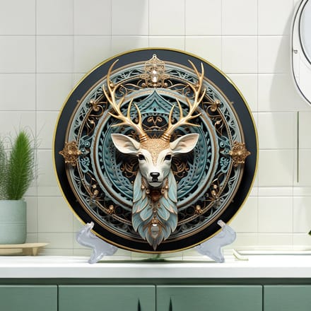 Bureaudecoraties / entreeversieringen / ronde borddecoraties Eland 30CM