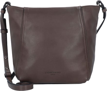 LIEBESKIND BERLIN Leren Schoudertas Chudy Sheep Natural Hobo Bag Light Truffel Donkerbruin