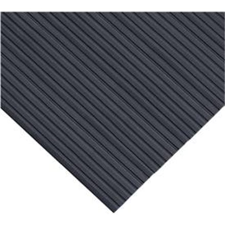 Ergonomische loper, 10 m rol, 800 mm breed, zwart