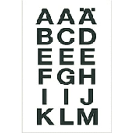 Huismerk Herma 4135 Etiket met letters A-Z 20mm Transparant