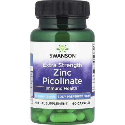 Zinkpicolinaat, Extra Sterkte, 50 mg, 60 Capsules