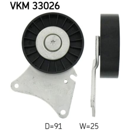 Rondsel/geleiderpoelie, V-ribbelriem SKF VKM 33026