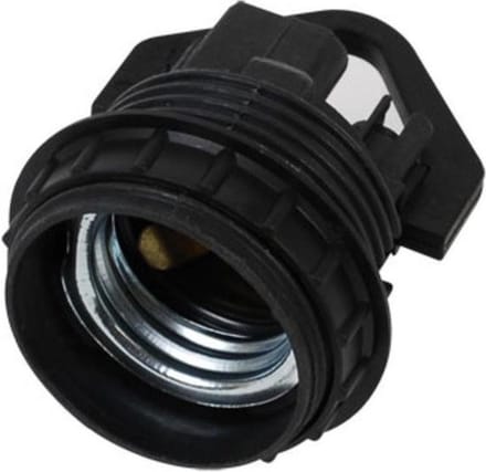 Corodex Lamphouder met ophangoog + ring - E27 - Zwart