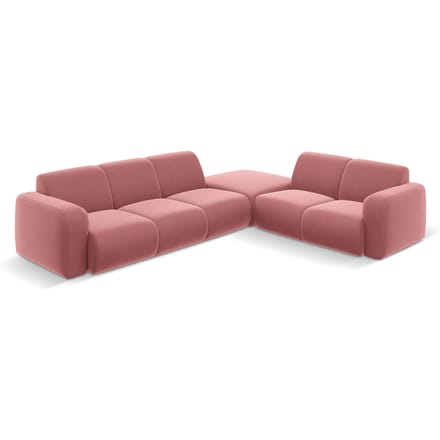 6-zitshoekbank Lola velvet rechts | Windsor & Co