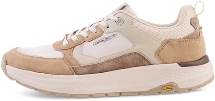 camel active Casual sneaker van leer en textielmix - Maat - Beigemenswear-42