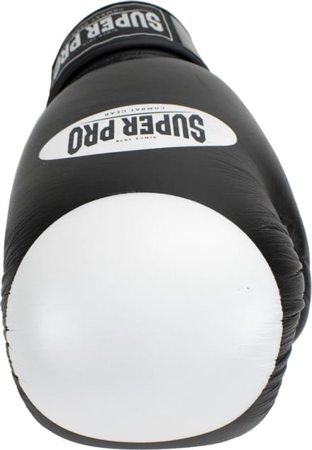 Super Pro Combat Gear Boxer Pro Bokshandschoenen Klittenband Zwart/Wit 18oz