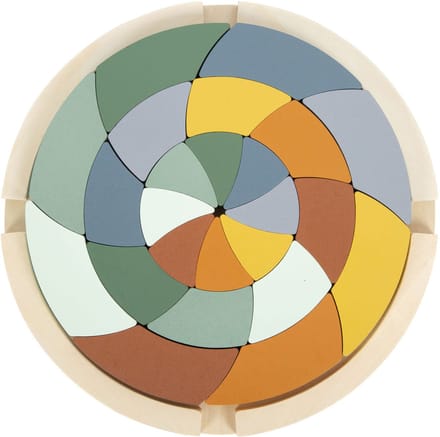 Small Foot - Wooden Shape Puzzle Safari Round 24pcs.