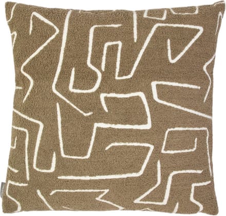 Roy chenille jaquard kussen taupe 45x45cm