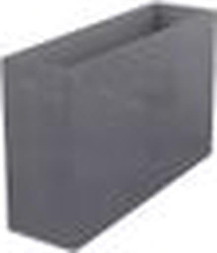EDA - plantenbak - rechthoekig - 78,5 x29,5 x 60 cm - 46 liter -Volcania Stone - effect grijs