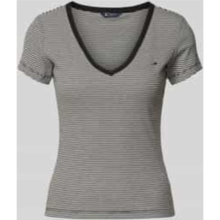 Slim fit T-shirt van katoenmix