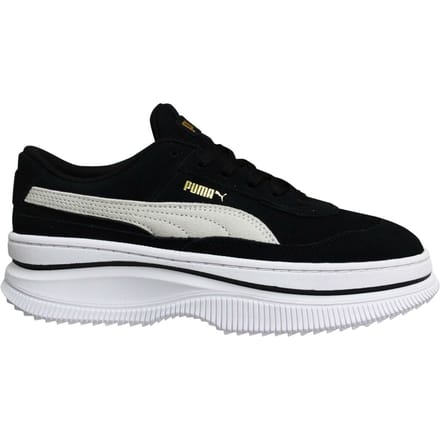 Puma Deva Suede Leather Zwart Wit Lace Up Damestrainers 372423 03