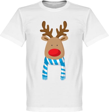 Reindeer Supporter T-Shirt - Lichtblauw/Wit - M
