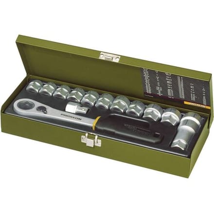 Proxxon Industrial 23604 Dopsleutelset Metrisch 1/2 (12,5 mm) 14-delig