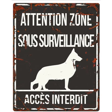 Waarschuwingsdisplay D&D Home German Shepherd F