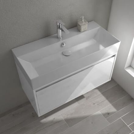 Megabad Profi Collection Pure 2.0 washbasin with vanity unit 90 cm with 1 drawer 21SF1201090IS