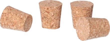 CM Hobby/diy kurken - 4x - 2,4 x 2,5 cm - knutsel kurk - hobby en creatief