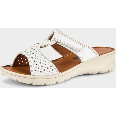 Sandaaltjes met klittenbandsluiting - wit - Gr. 41 van Goldner Fashion